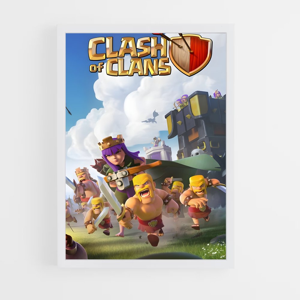 Poster La Guerre des Clans – affiche Clash of clans (vue 3)